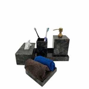 Semiprecious Labradorite Bathroom Set