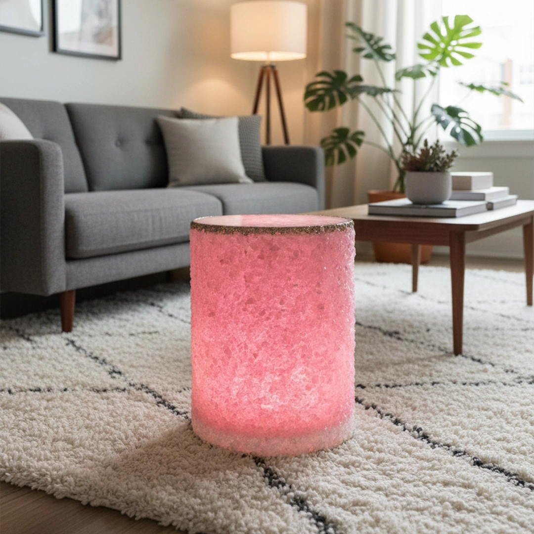 Rose Quartz Stool