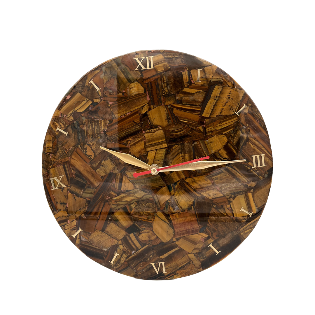 Tiger Eye Wall Clock