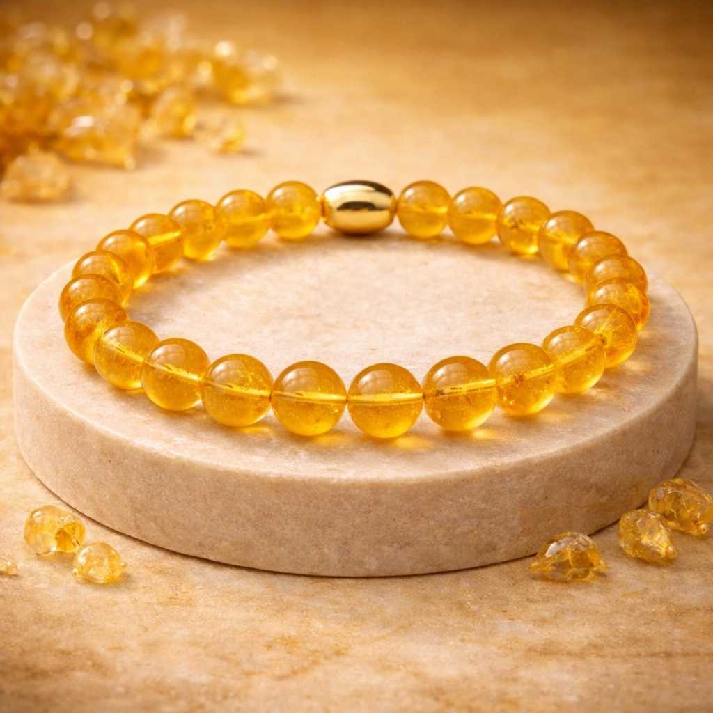 Citrine Semi-Precious Bracelet