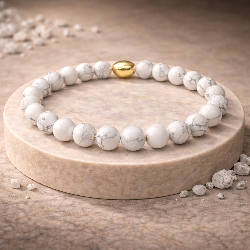 Howlite Semi-Precious Bracelet