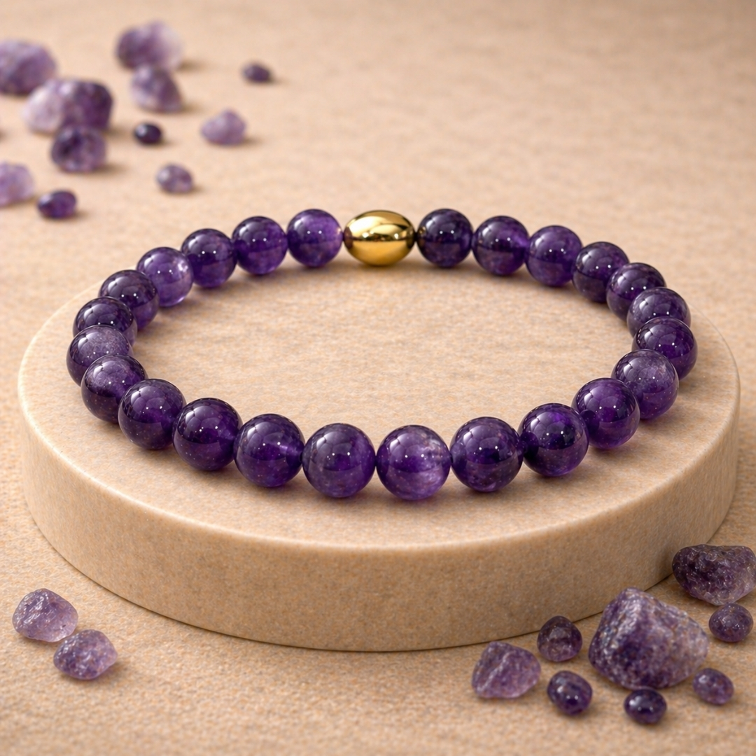 Amethyst Semi-Precious Bracelet