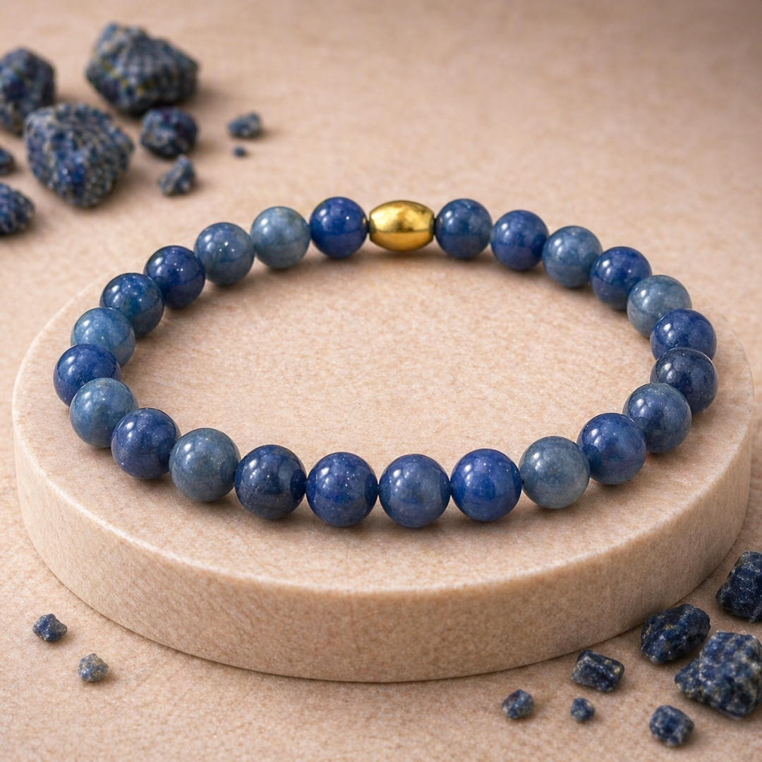 Blue Aventurine Semi-Precious Bracelet