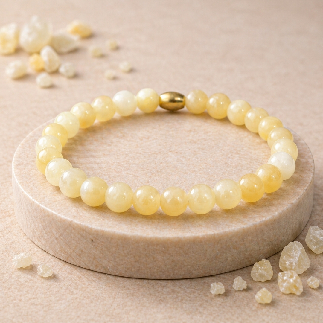 Calcite Semi-Precious Bracelet