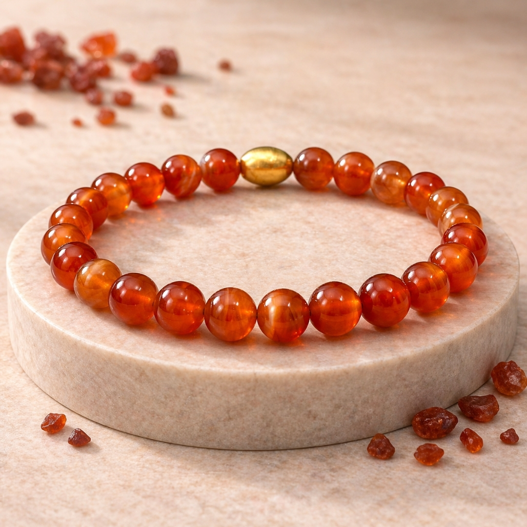Carnelian Semi-Precious Bracelet