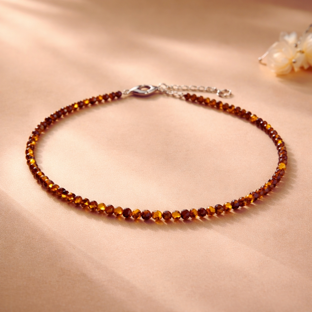 Cat’s Eye Crystal Anklet