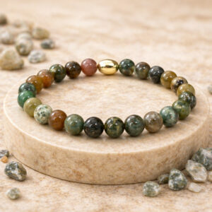 Indian Agate Semi-Precious Bracelet