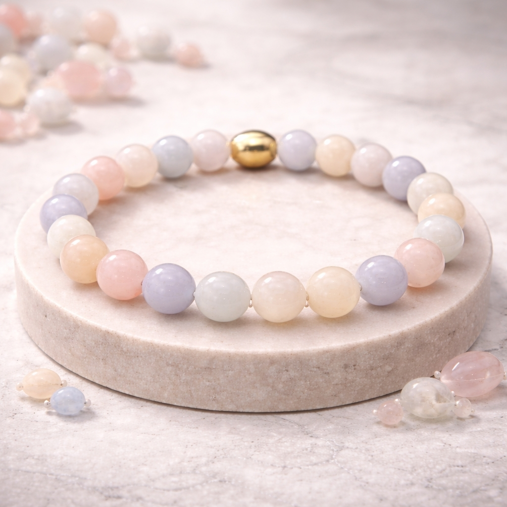Multi Morganite Semi-Precious Bracelet