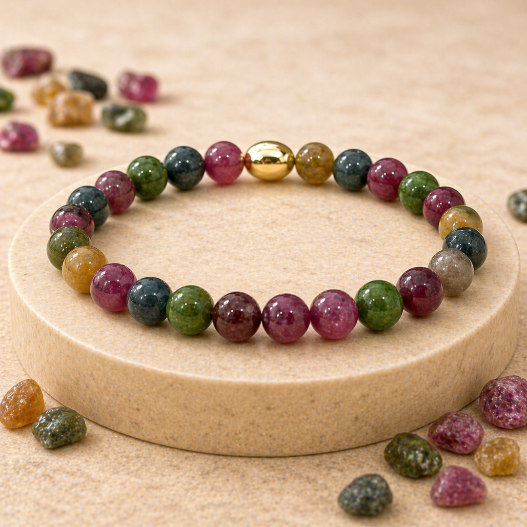 Multi Tourmaline Semi-Precious Bracelet