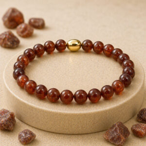 Hessonite Semi-Precious Bracelet