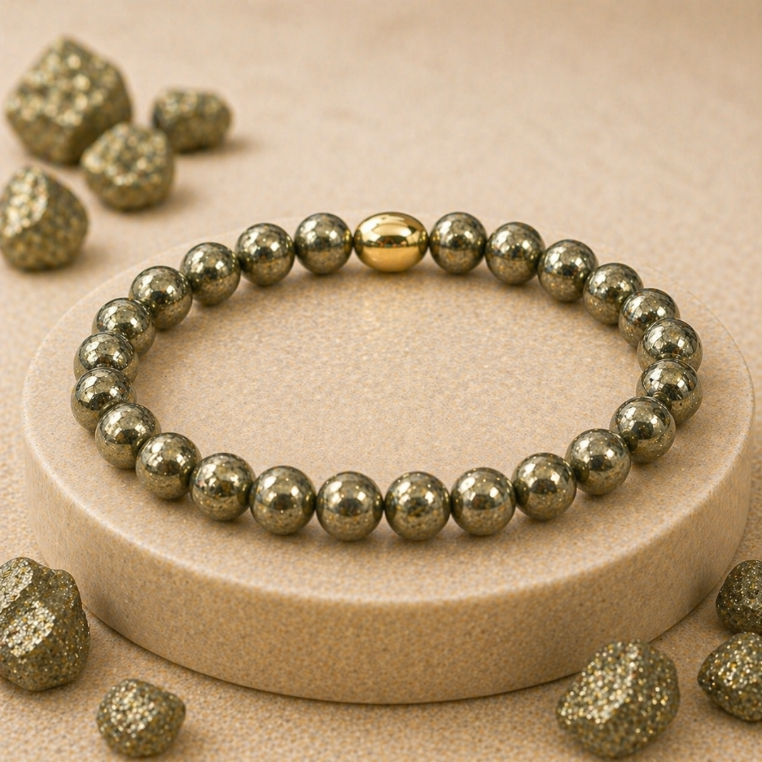 Pyrite Semi-Precious Bracelet