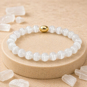 Selenite Semi-Precious Bracelet