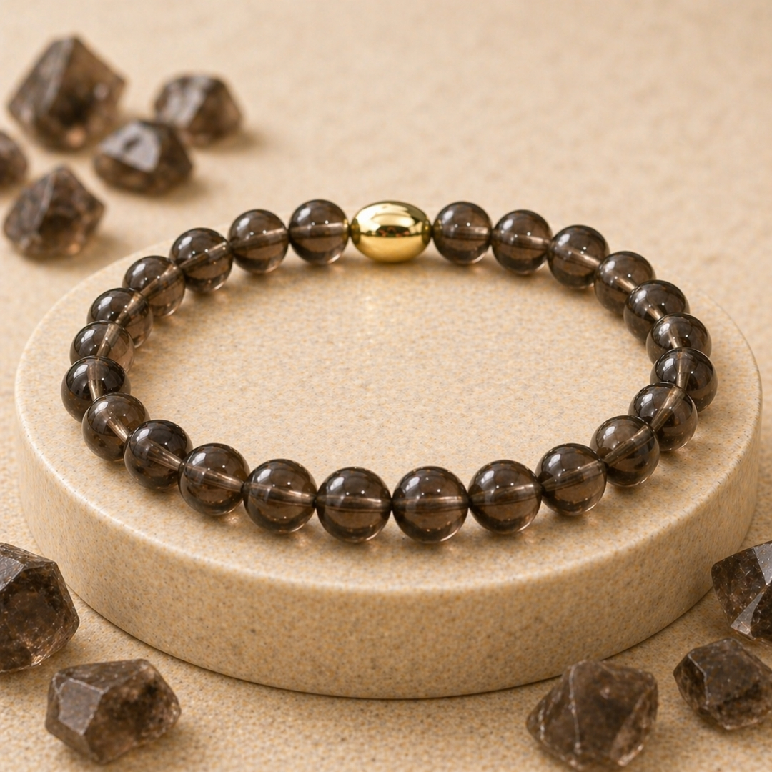 Smokey Quartz Semi-Precious Bracelet